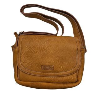 Duluth Trading Company Lifetime Leather Mini Sling Bag Brown